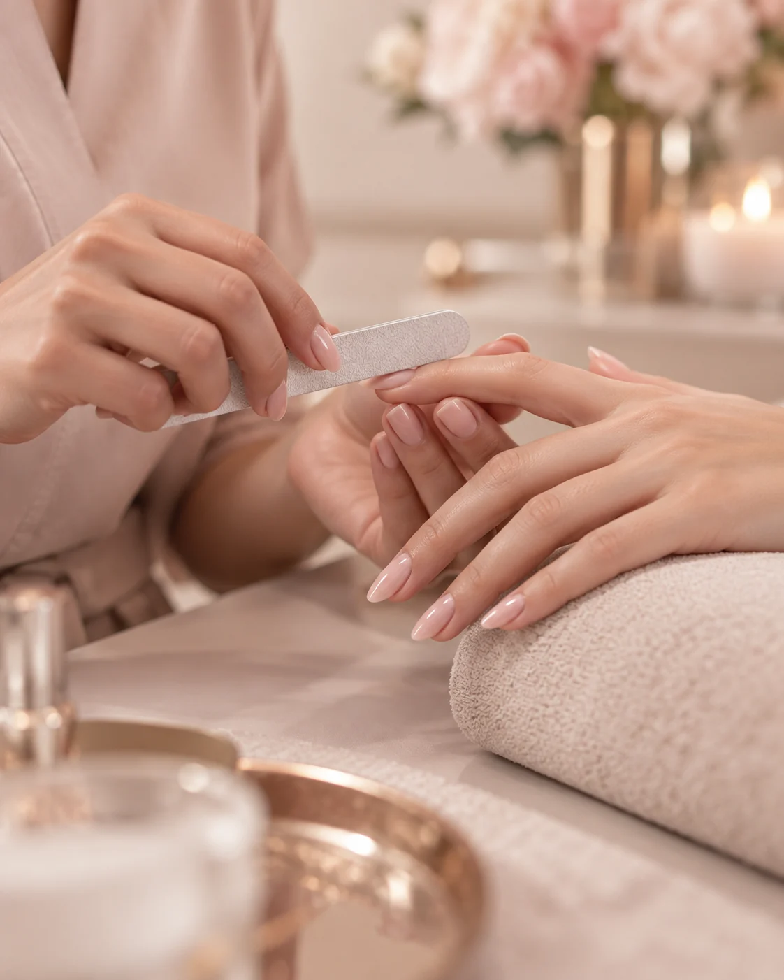 Luxury nail colour detail